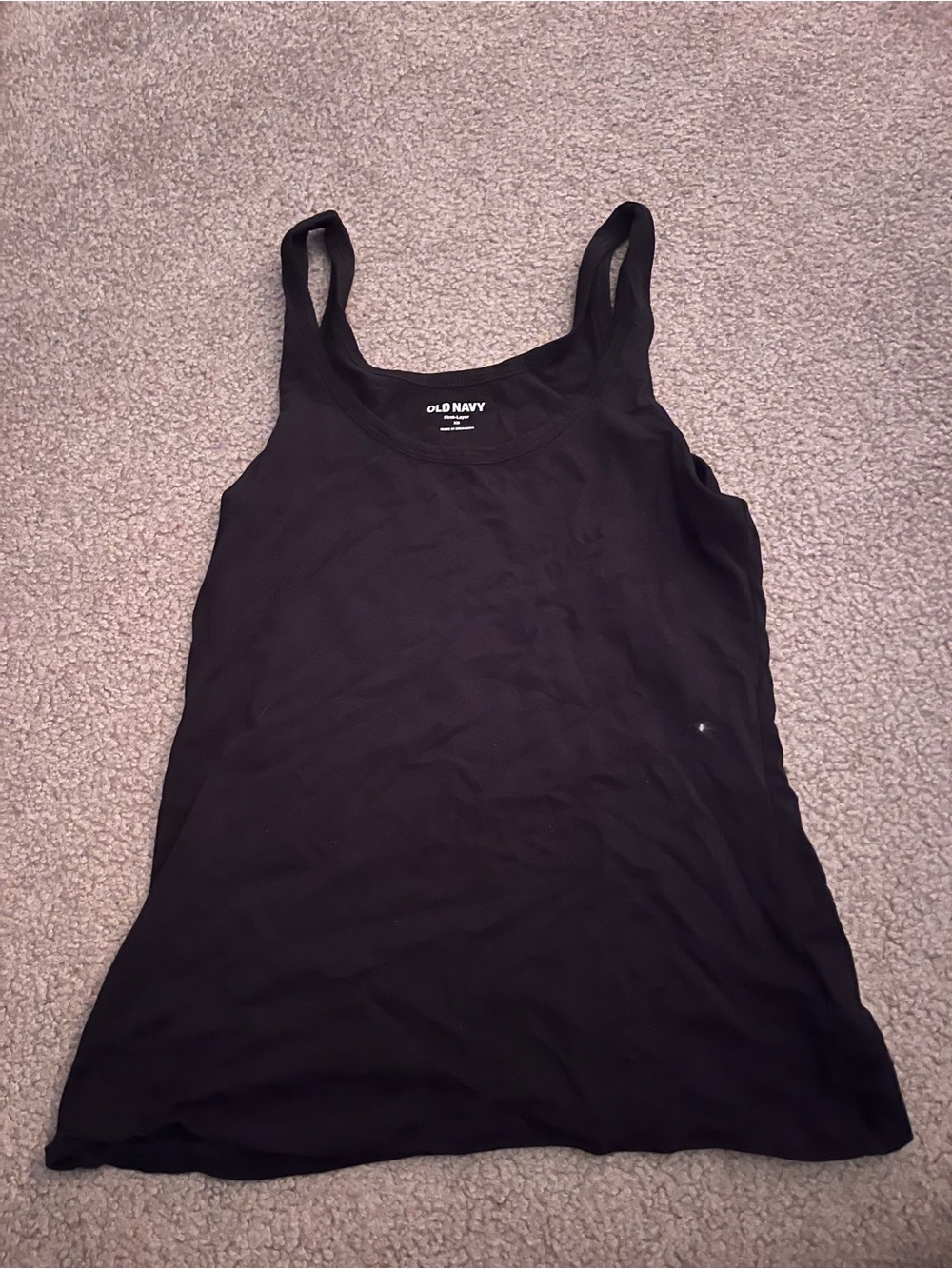 Old Navy Black Scoop Neck Tank Top